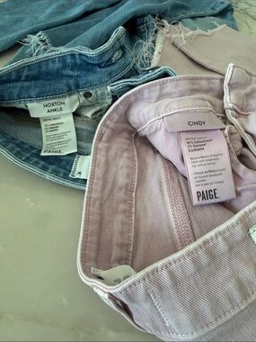 💟PAIGE Bundle of Cindy & Hoxton Ankle Jeans - Light Lavender and Light Blue